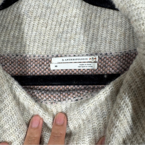 Anthropologie Women's Emmy Cowl Neck Leopard Print Oversized Sweater Size XS - Picture 10 of 16